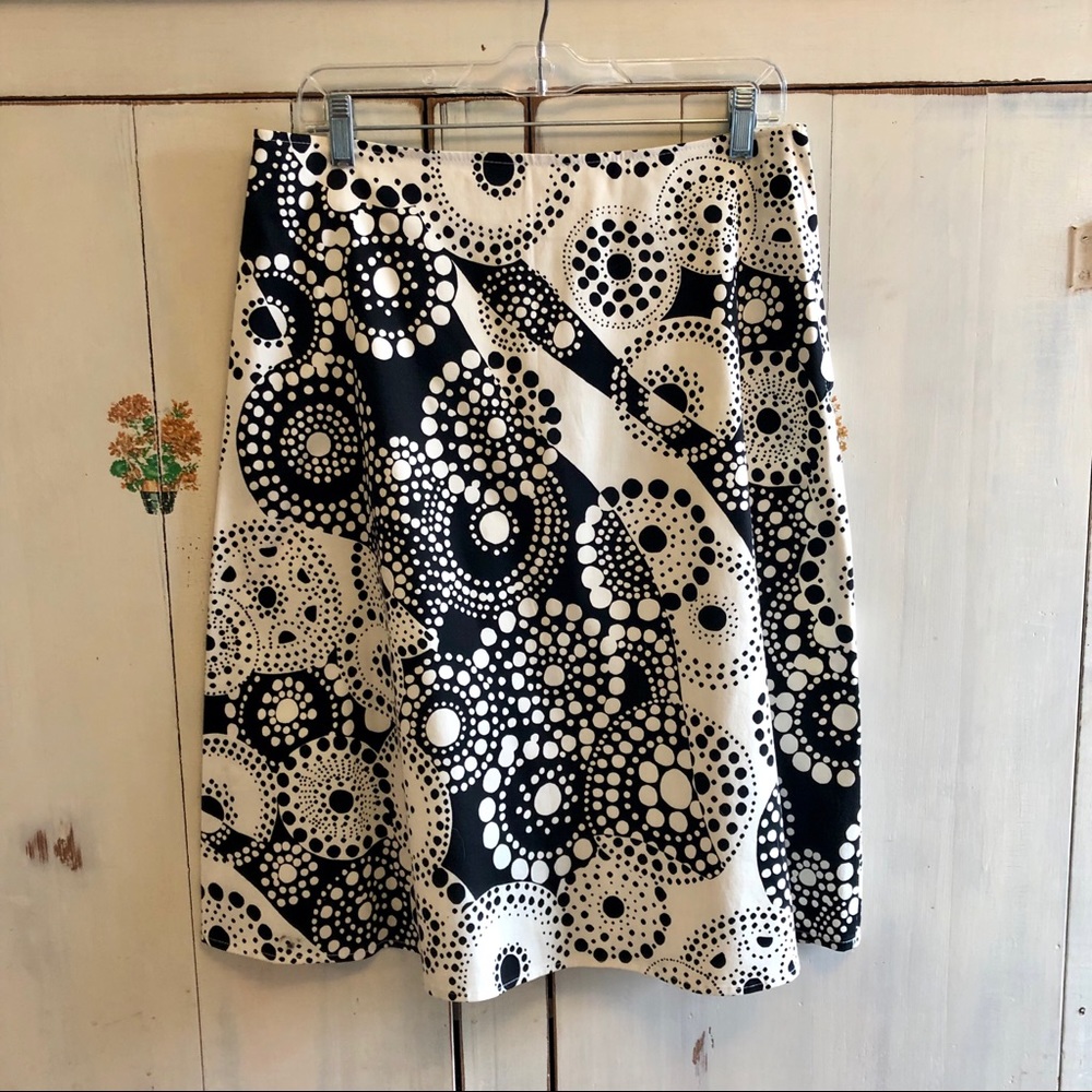 Citizens of the World black and white print skirt
